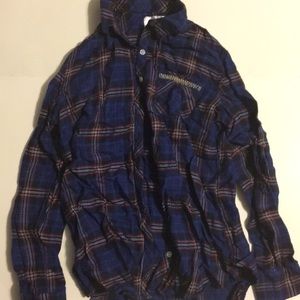 Plaid button down shirt